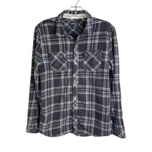 O'Neill Shirt‎ Boys XL Dark Gray Super Fleece Snap Front Standard Fit Outdoorsy